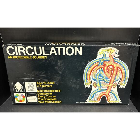 Circulation An Incredible Journey Board Game Educational STEM Human Body 1986 - Picture 1 of 11